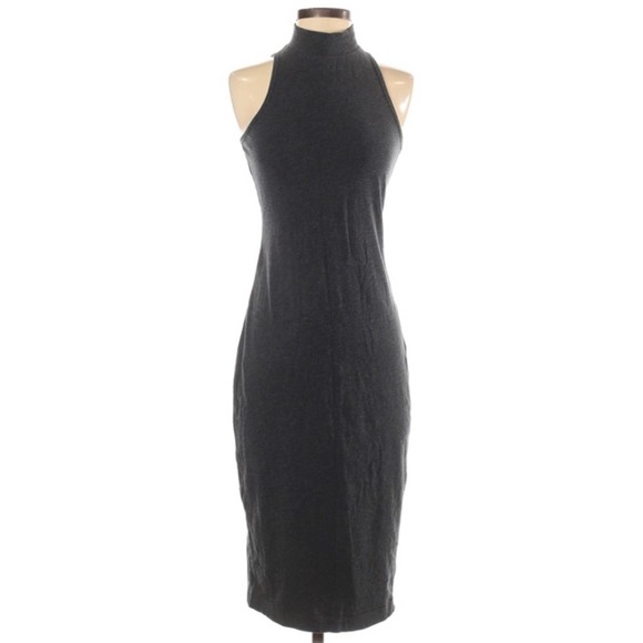 Kit and Ace Gray Reveal & Conceal Midi Dress Sz 4 - Picture 4 of 14